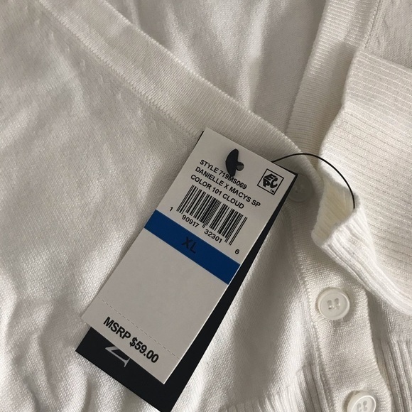 Danielle Bernstein Puff Sleeve Cardi NWT - Picture 6 of 6